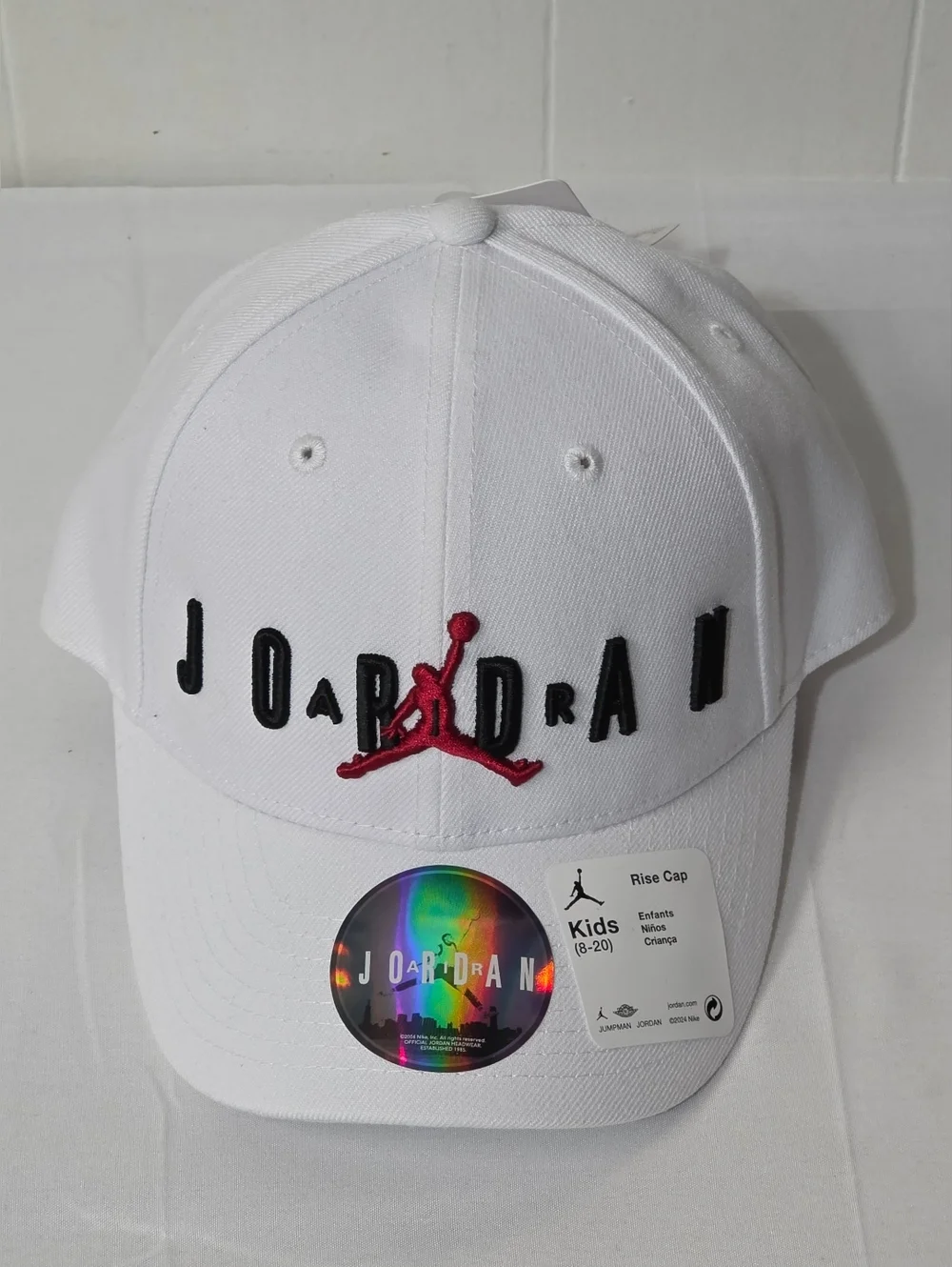 Jordan Official Jumpman Headwear Kids 8-20 Rise Hat With Embroidered Logo
